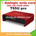 2017 High Quality Android TV Box T95u pro Amlogic S912 IR Remote Control lptv Life TV Box T95upro with US plug